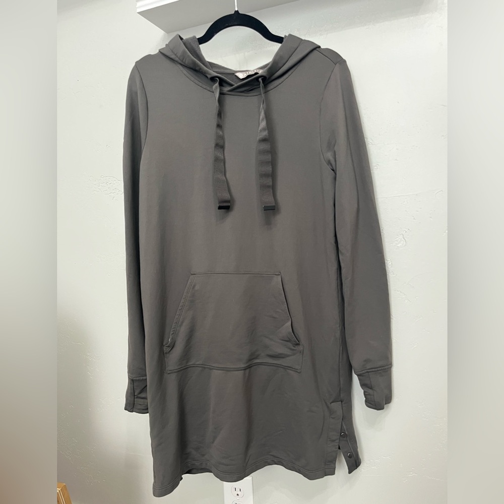 Athleta sweatshirt dress in gray size small